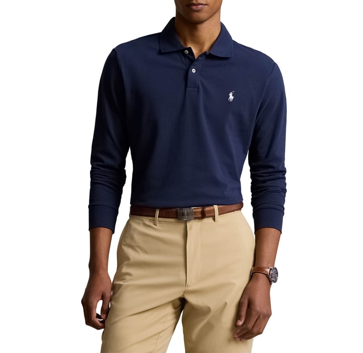 Long Sleeve Polo Performance Stretch Mesh Ralph Lauren