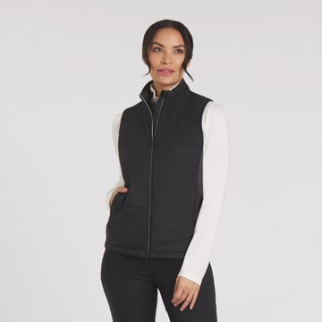 W Kyley Quilted Vest Sort Puma