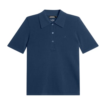 Amandine Knitted Polo Blue J.Lindeberg