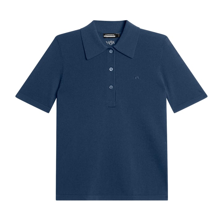 Amandine Knitted Polo Blue J.Lindeberg