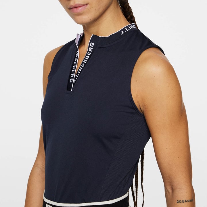 Leya Sleeveless Top Blå J.Lindeberg