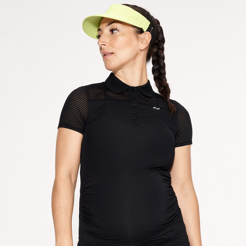 Maternity black store polo shirt