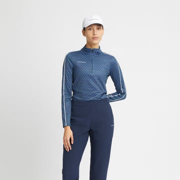 Celine Pull On Pant Blå Röhnisch