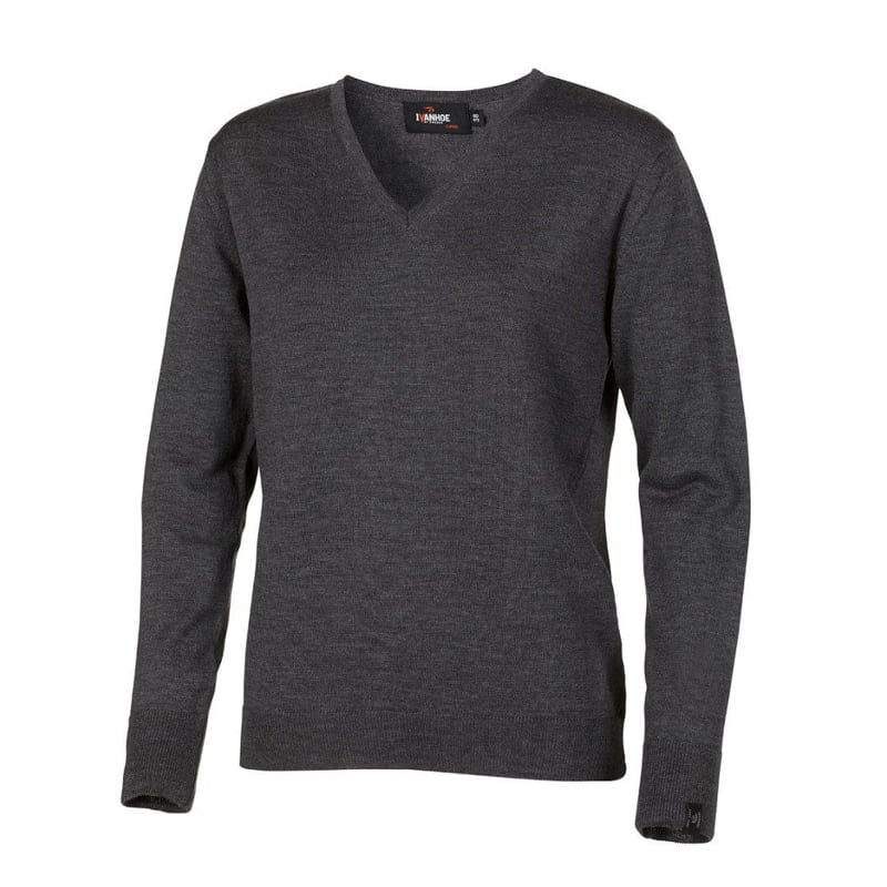 Merino V-Neck Grå