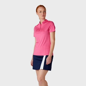 W Ss Tonal Texture Heather Polo Callaway