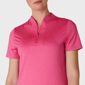 W Ss Tonal Texture Heather Polo Callaway