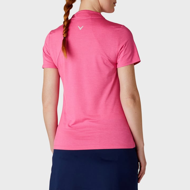 W Ss Tonal Texture Heather Polo Callaway