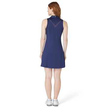 Sl Flounce Dress Wit Blå Callaway