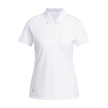 W Solid Performance Short Sleeve Polo Shirt Hvid Adidas