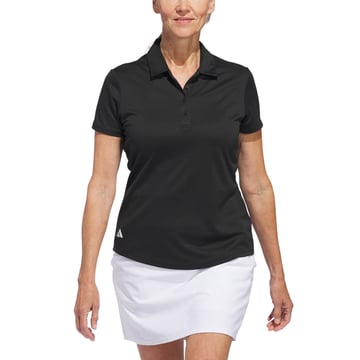 W Solid Performance Short Sleeve Polo Shirt Sort Adidas