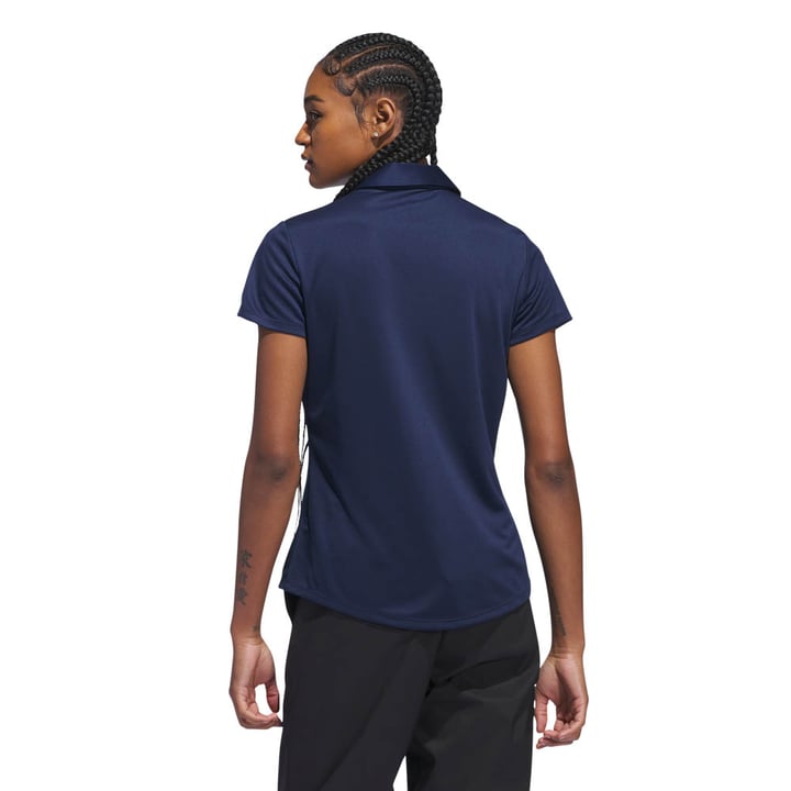 W Solid Performance Short Sleeve Polo Shirt Blå Adidas