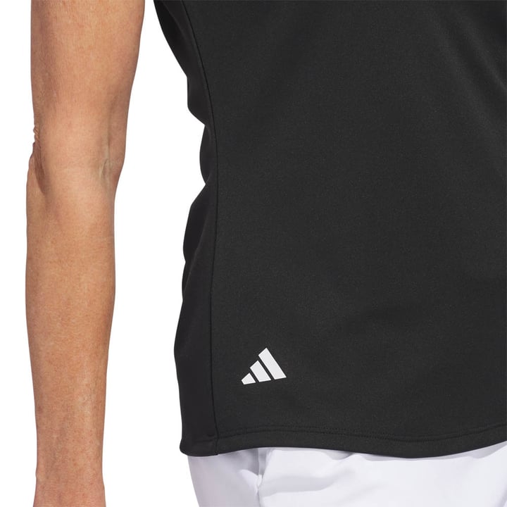 W Solid Performance Short Sleeve Polo Shirt Sort Adidas