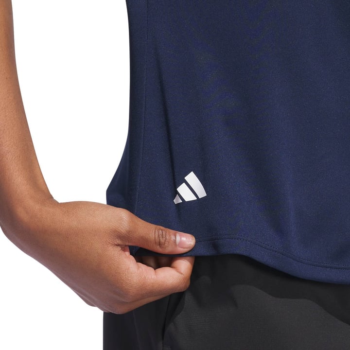 W Solid Performance Short Sleeve Polo Shirt Blå Adidas