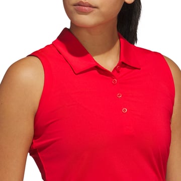 W Ultimate Solid Sleeveless Polo Shirt Adidas