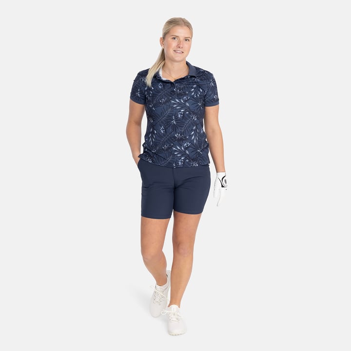 W 4-Way Stretch Short Blå Bogeys & Birdies