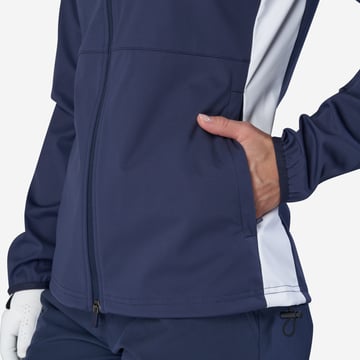 W Tech Windbreaker Softshell Bleu Blanche Bogeys & Birdies