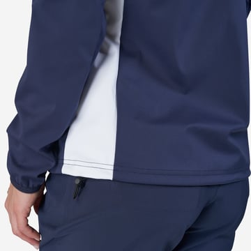 W Tech Windbreaker Softshell Bleu Blanche Bogeys & Birdies