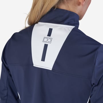 W Tech Windbreaker Softshell Bleu Blanche Bogeys & Birdies