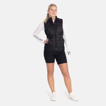 W Hybrid Padded Vest Svart Bogeys & Birdies