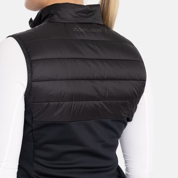 W Hybrid Padded Vest Svart Bogeys & Birdies