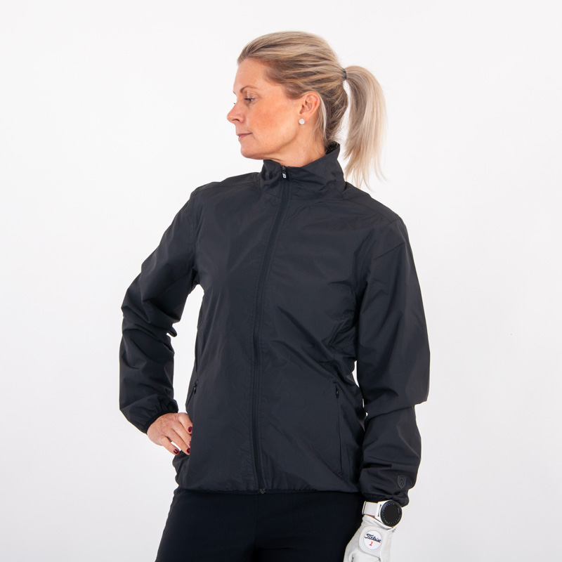 Ladies black cheap rain jacket