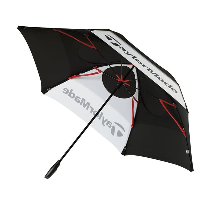 Tm17 Dbl Canopy Umbrella68 In Svart TaylorMade